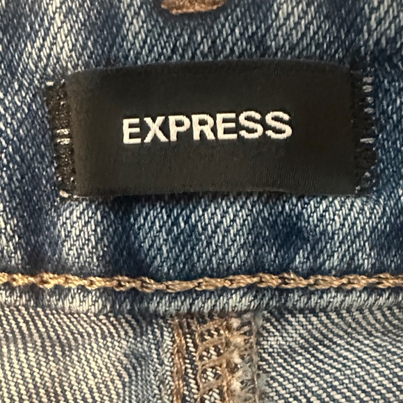 Express High Rise Straight Leg Jeans - Picture 3 of 5